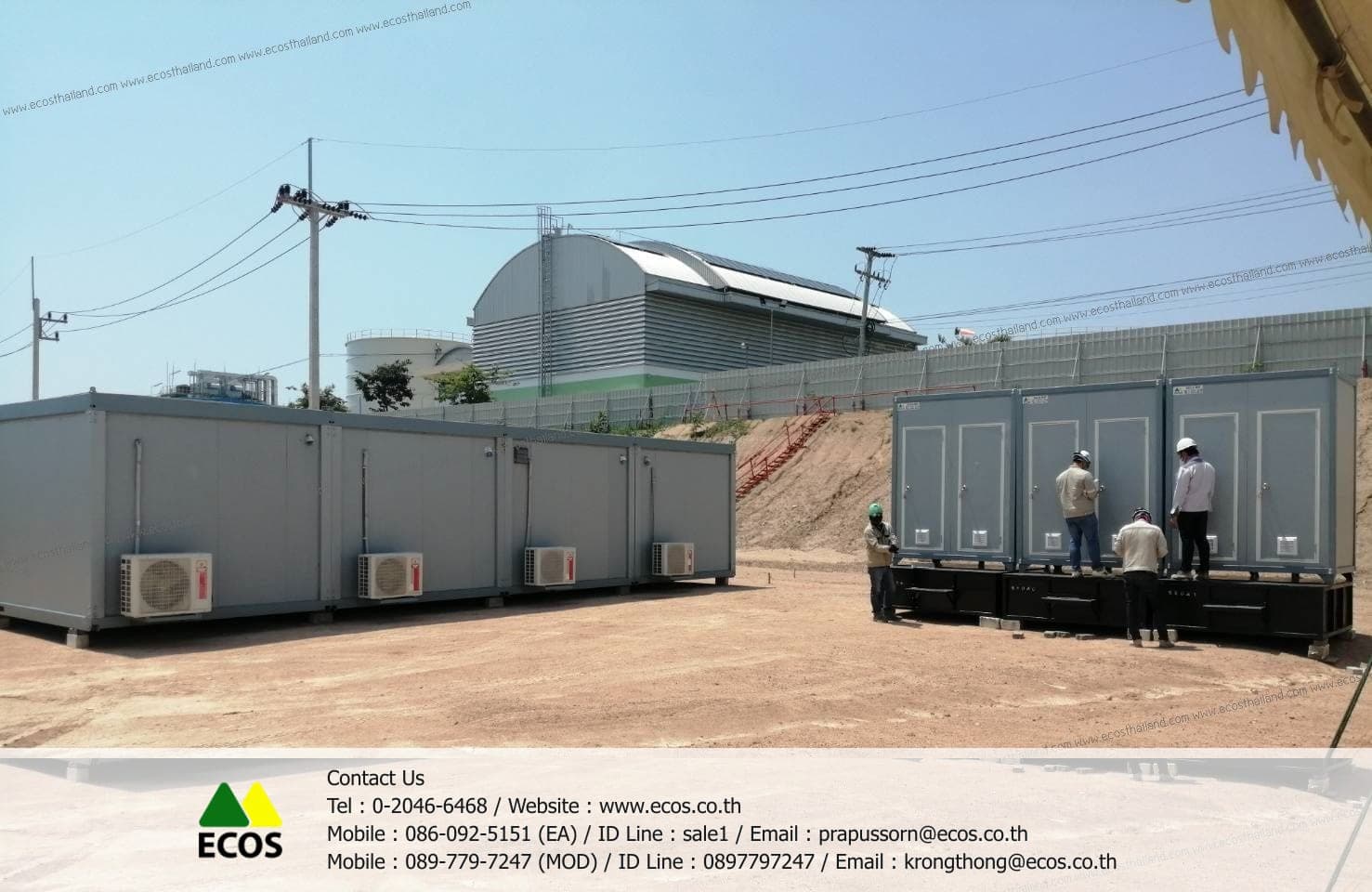 ผลงานติดตั้งบ้านพักคนงานสำเร็จรูป