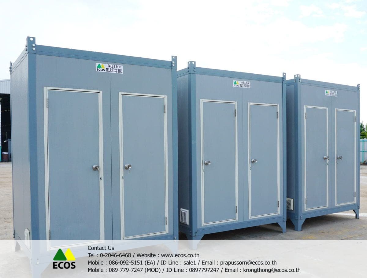 ตู้ห้องน้ำสำเร็จรูปแบบห้องคู่ TW-Toilet