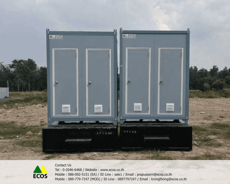 TW-Toilet (Mobile Toilet) ตู้ห้องน้ำแบบห้องคู่